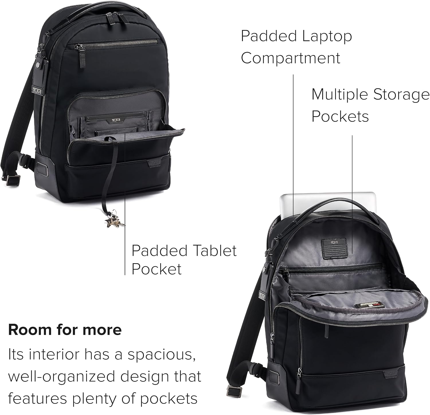 TUMI Harrison Warren Backpack - 15-Inch Laptop Backpack - Stylish Women's & Men's Backpack for Travel & Business - Black