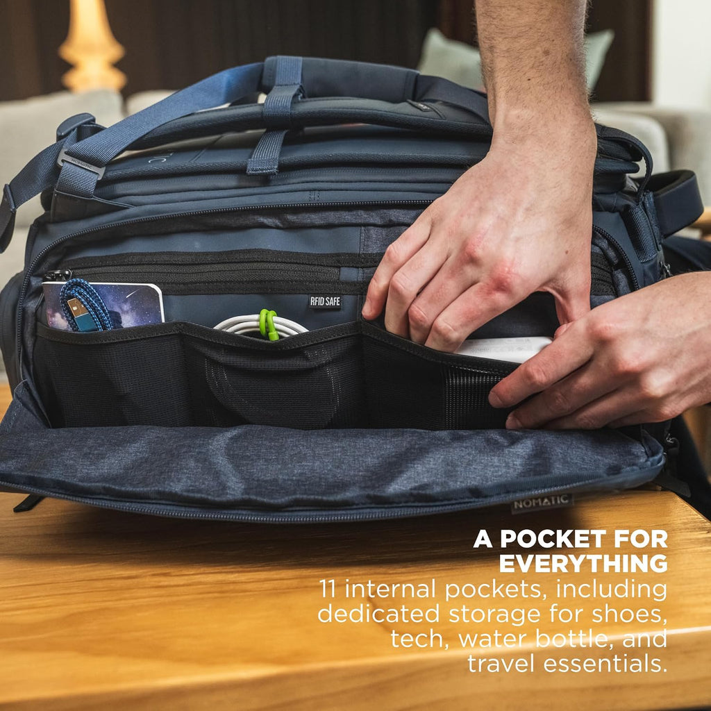 NOMATIC 30L Travel Bag- Convertible Duffel/Backpack, Carry-on Size for Airplane Travel, Everyday Use Laptop Bag,TSA Compliant