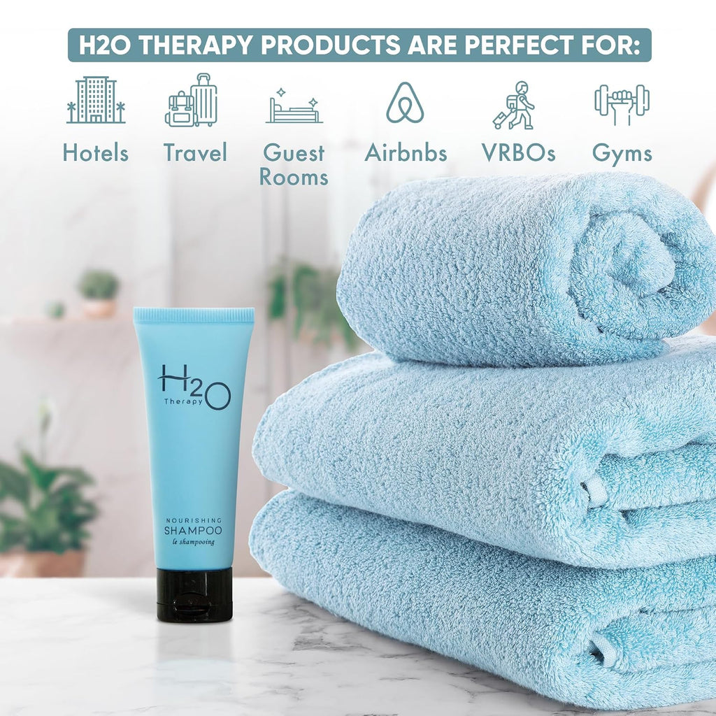 H2O Therapy Shampoo, Travel Size Hotel Hospitality, 1 oz (Case of 300)
