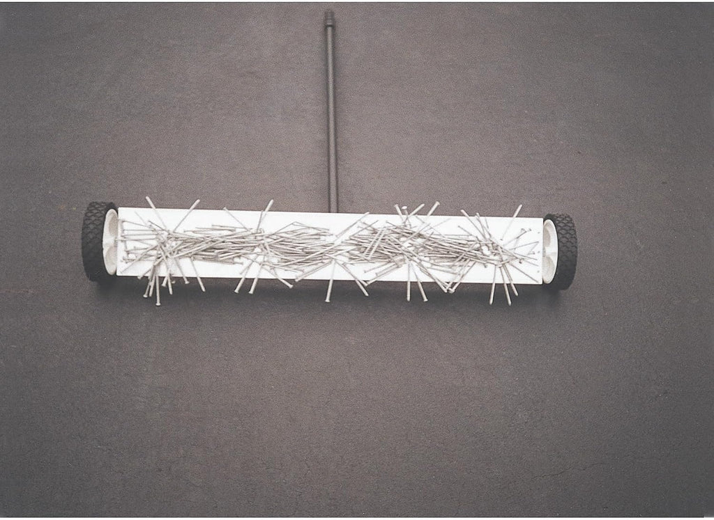 AMK Manufacturing Rolling Magnetic Sweeper - 32in. Magnet Length, Model Number P-32