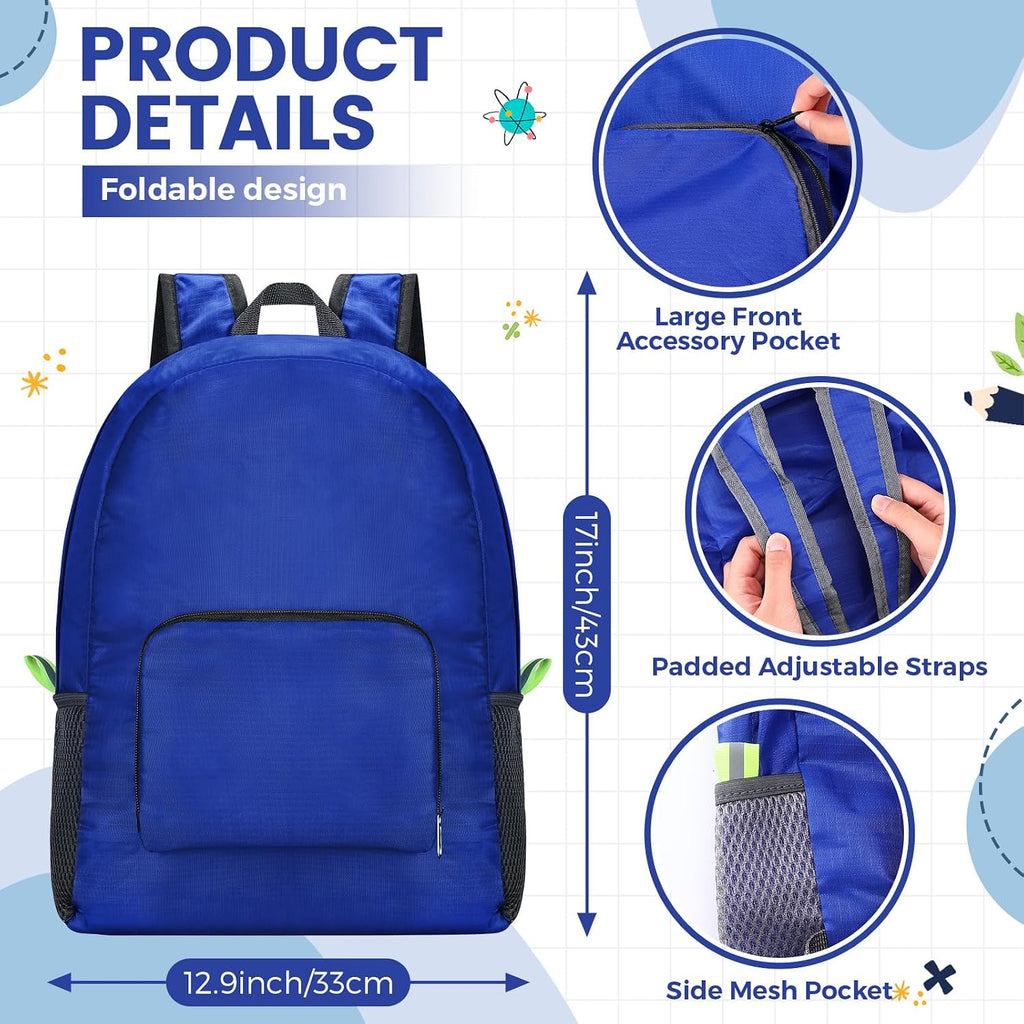 Eccliy 50 Pack Backpacks in Bulk 17 Inches Back Pack Basic Backpack for adult Lightweight Outdoor Travel Bookbags (5 Classic Color)