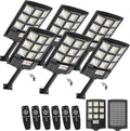 Sunwish Solar Street Lights Outdoor, Solar Lights Outdoor, Solar Dusk to Dawn Outdoor Lights with Remote Control, Motion Sensor IP66 Waterproof Flood Lights for Garden Yard Parking Lot,6 Pack