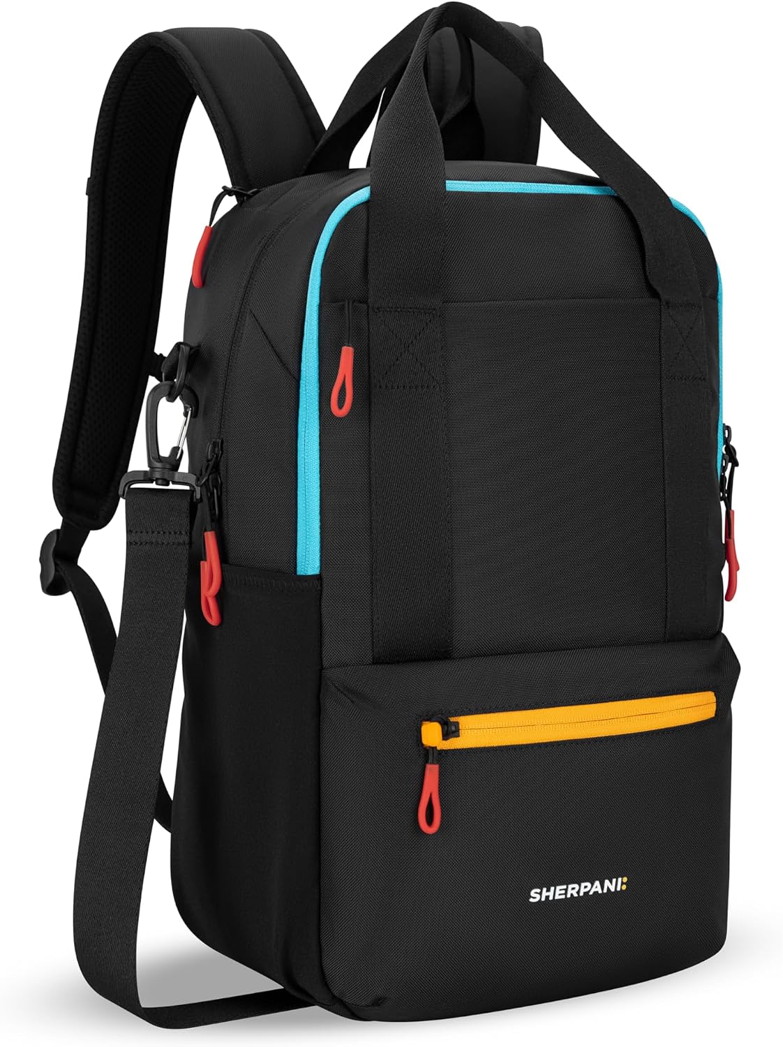Sherpani Camden, Convertible Backpack, 3 in 1 Tote Bag, 18L Travel Backpack, Crossbody Bag, Cross Body Purse, Travel Gifts, RFID Protection, Fits 13' Laptop (Chromatic)
