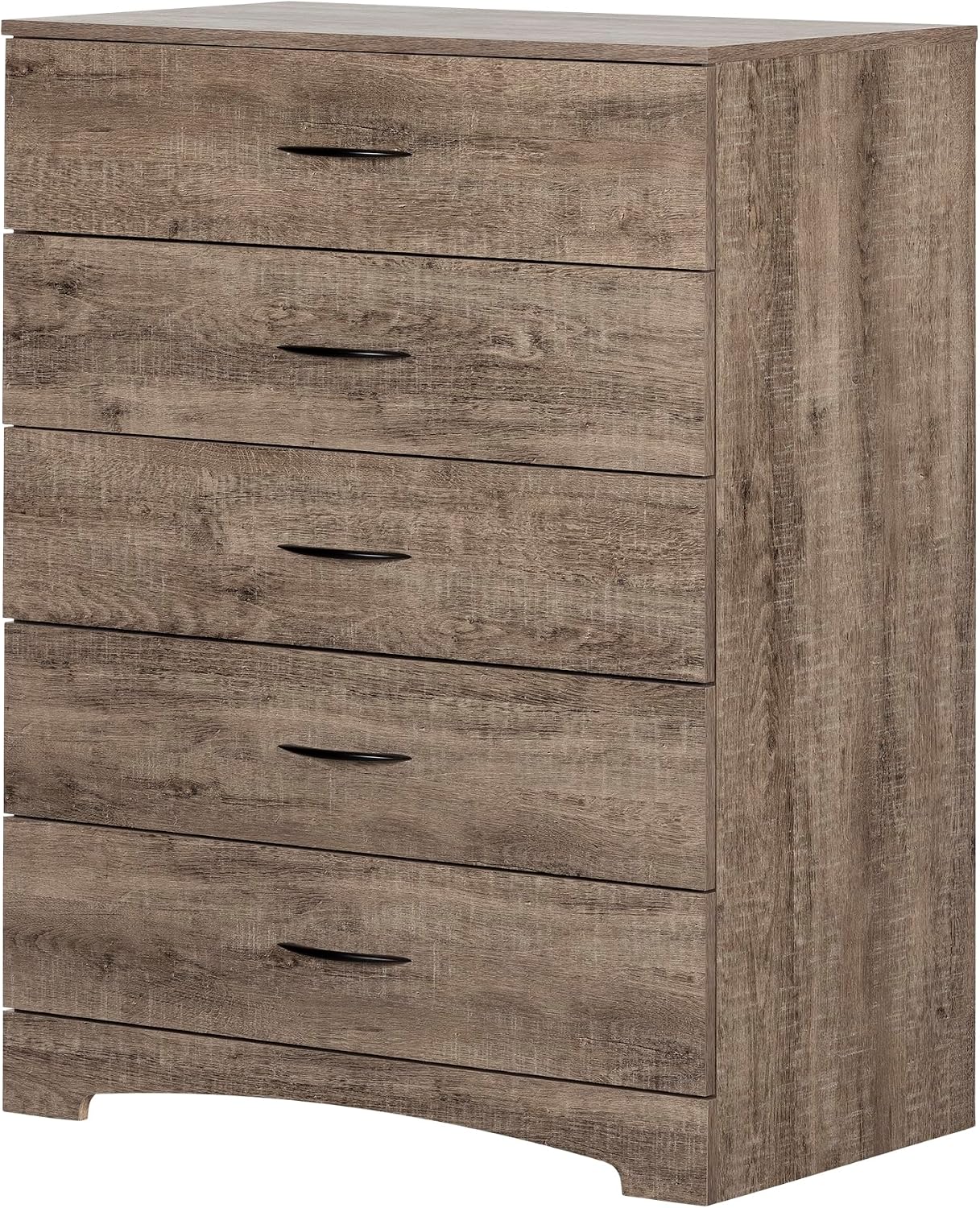 South Shore Step One 5-Drawer Chest Dresser Weathered Oak