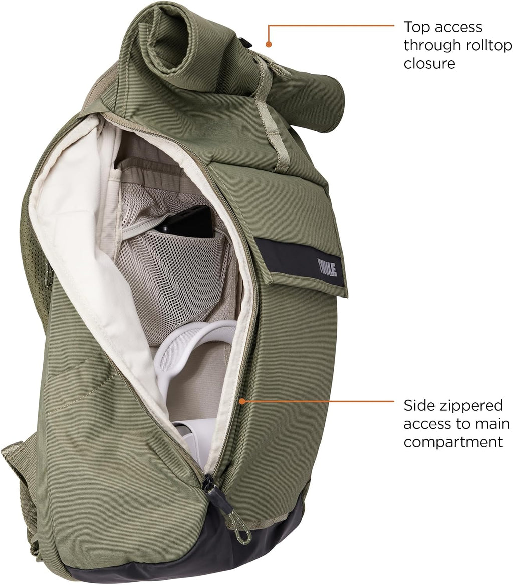 Thule Paramount 24L Backpack - Commuter Backpack with Padded Laptop Sleeve - Fits 16' laptops and 12' Tablets - Thoughtful Layout and Organization