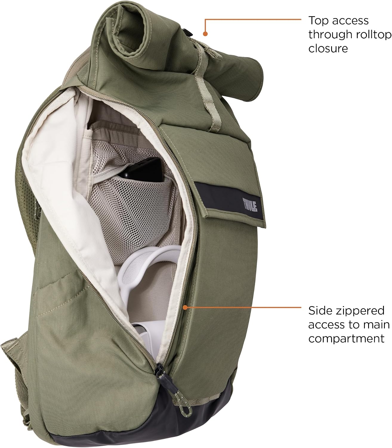Thule Paramount 24L Backpack - Commuter Backpack with Padded Laptop Sleeve - Fits 16' laptops and 12' Tablets - Thoughtful Layout and Organization