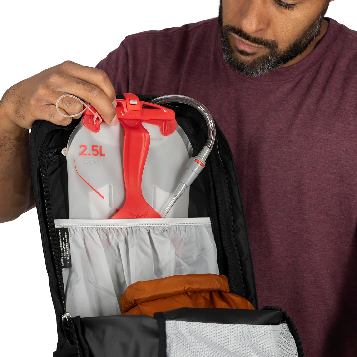 Osprey Talon 22L Men's Lightweight Hiking Backpack - Small Daypack for Travel & Camping, Phantom Grey/Dark Charcoal