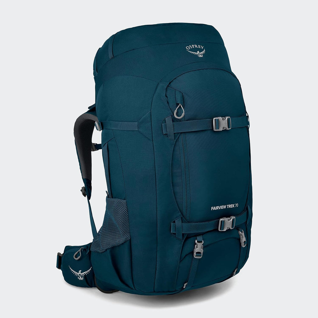 Osprey Fairview Trek 70L Women's Travel Backpack, Night Jungle Blue