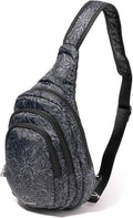 Baggallini Securtex® Anti-Theft Multi Zip Sling - Lightweight 8.6'x15.2' Travel Bag with Locking Zippers & RFID Protection