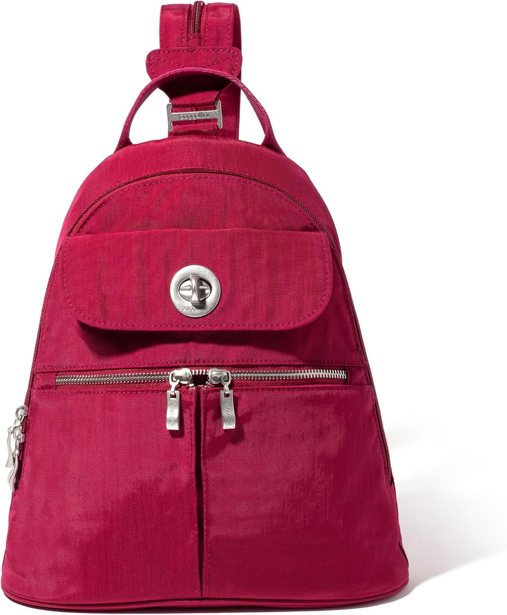 Baggallini Naples Convertible Backpack - Travel Sling Crossbody - 12' Nylon Handbag w/ RFID & Padded Tablet Sleeve