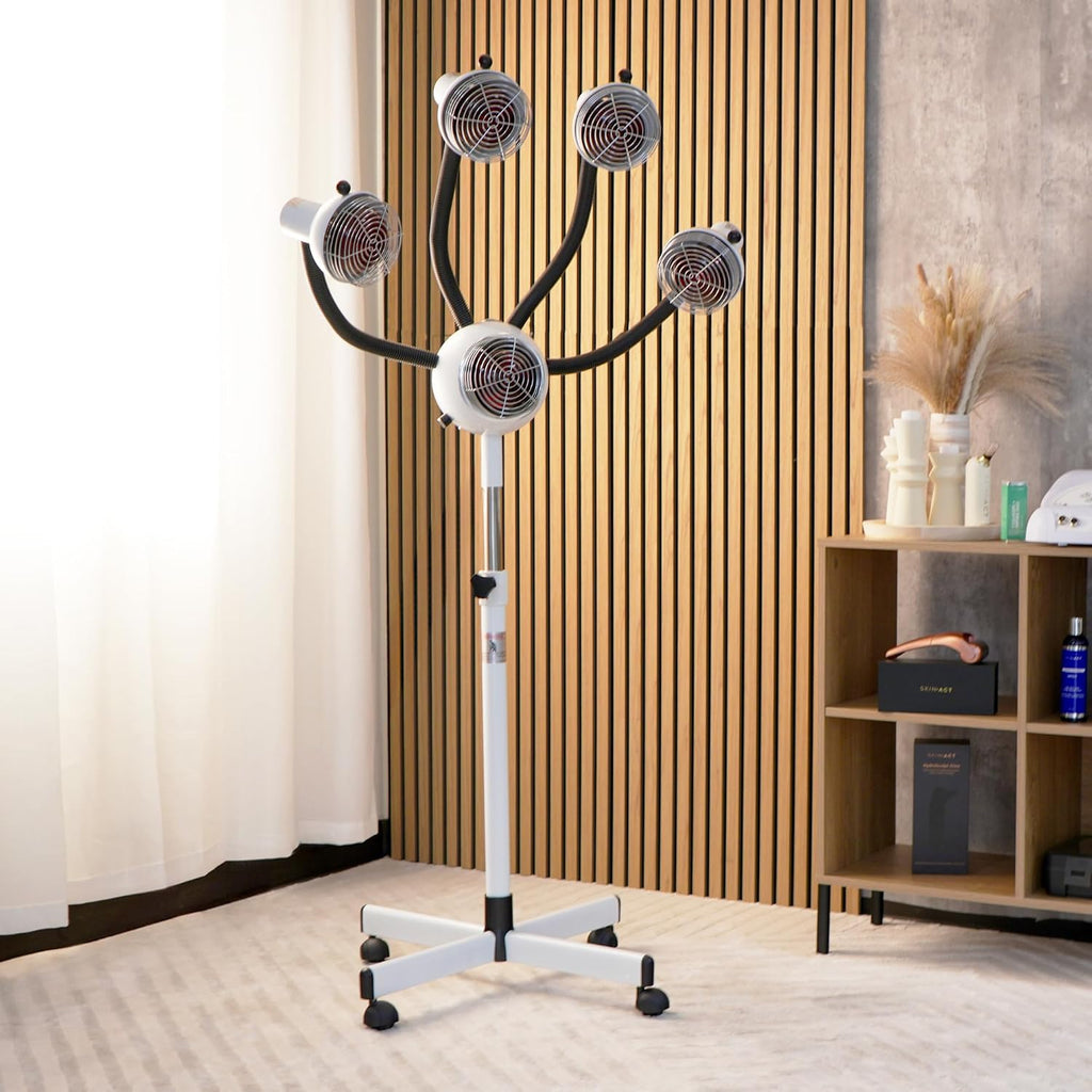 SKINACT 5 Head Infrared Heat Lamp with Flexible Arms, Infra red lamp, Infrared Light