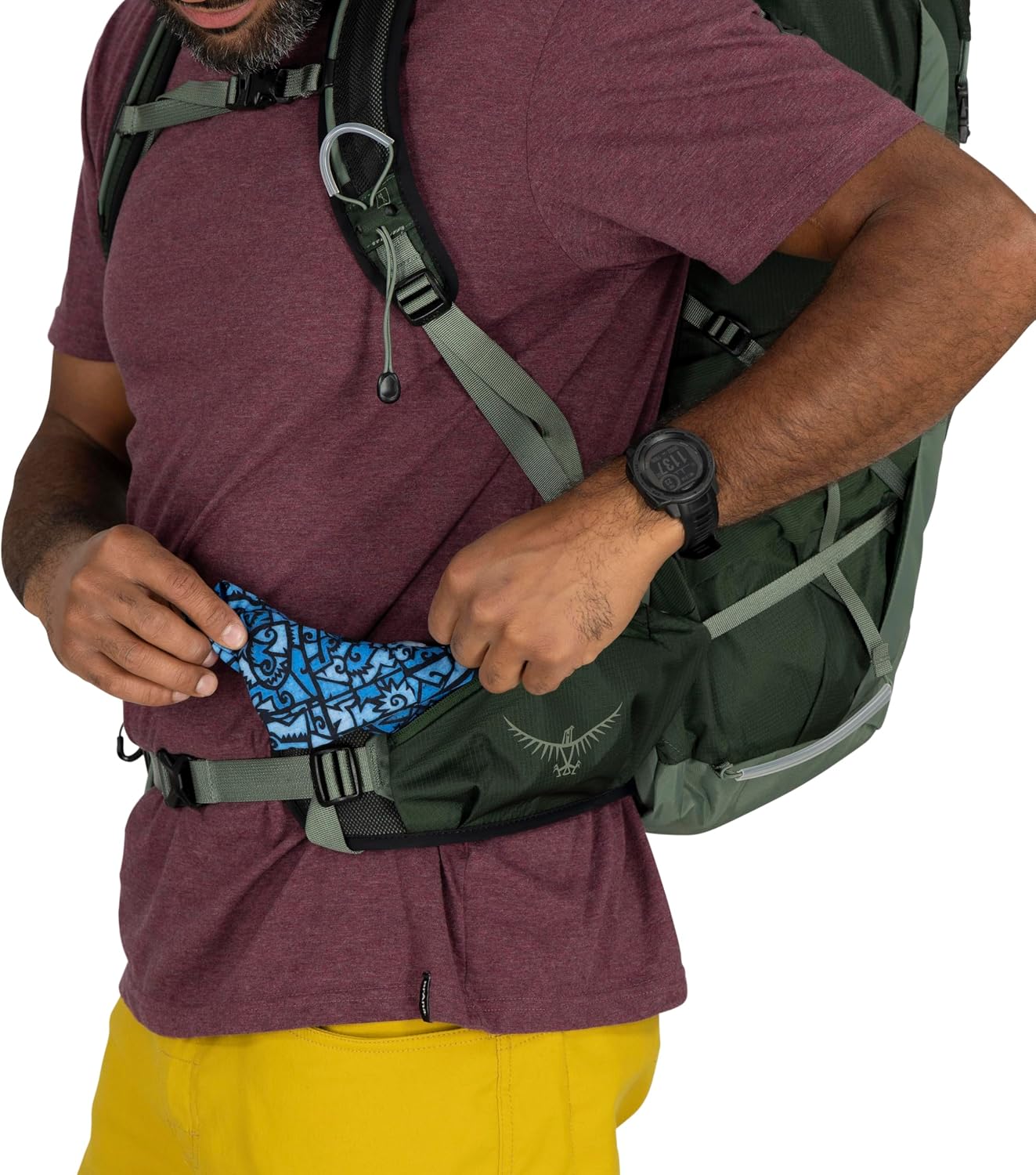 Osprey Talon 33L Men's Lightweight Hiking Backpack - Daypack for Travel & Camping, Phantom Grey/Dark Charcoal