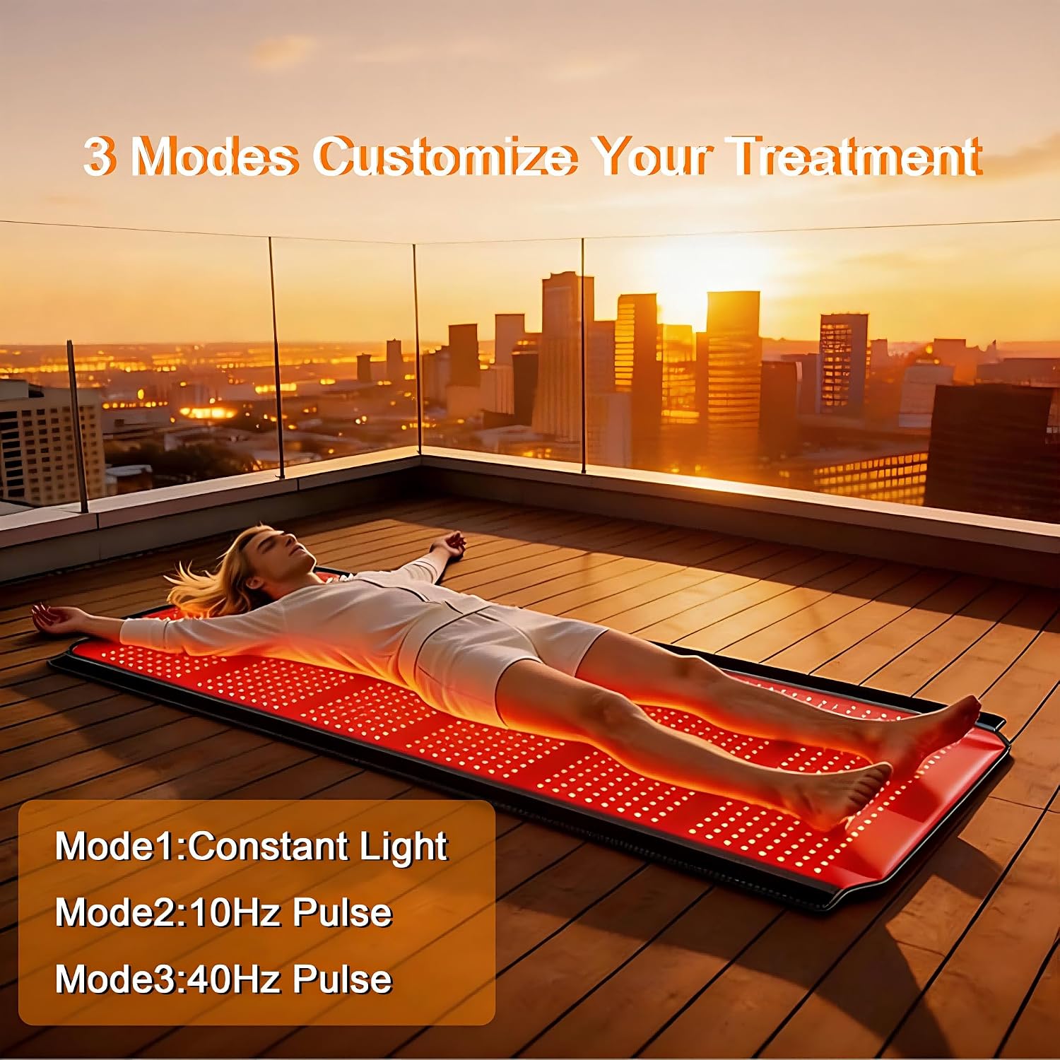 Red Light Therapy for Body, 74.8'*35.4' Whole Red Light Therapy Mat Full Body, 1260 LEDs redlight mat with 660nm & 850nm for Men, Women, Pets