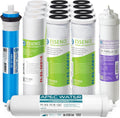 APEC Water Systems FILTER-T2Y-ESPH High Capacity 2 Year Replacement Filter Set For Essence Series Alkaline Reverse Osmosis Water Filter System Stage 1-3&6