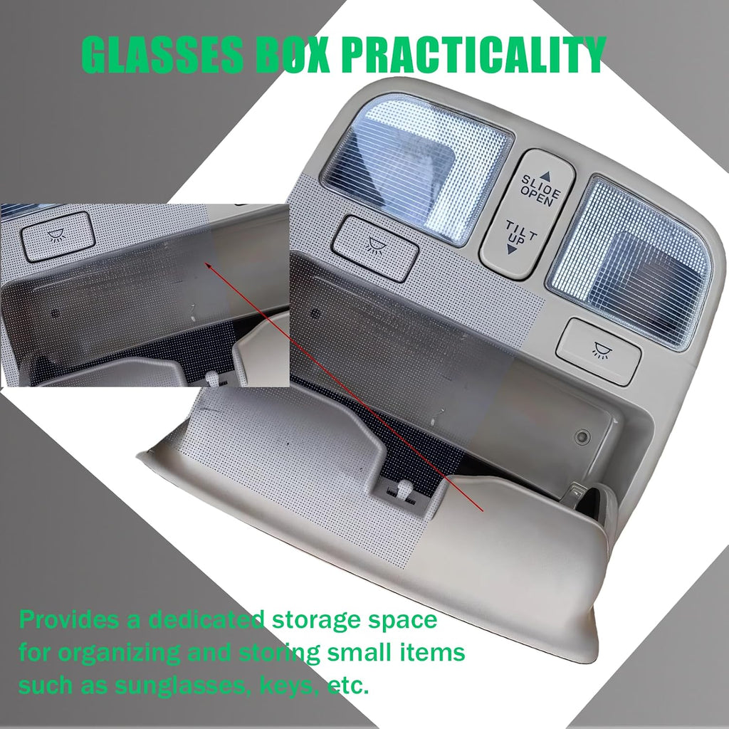 Overhead Console Map Reading Light Lamp For Hyundai Sonata 2009-2010, Genuine OEM 92810-3K001X6,Front Reading Lamp Dome Ceiling Light Glasses Case With Sunroof Switch-Gray
