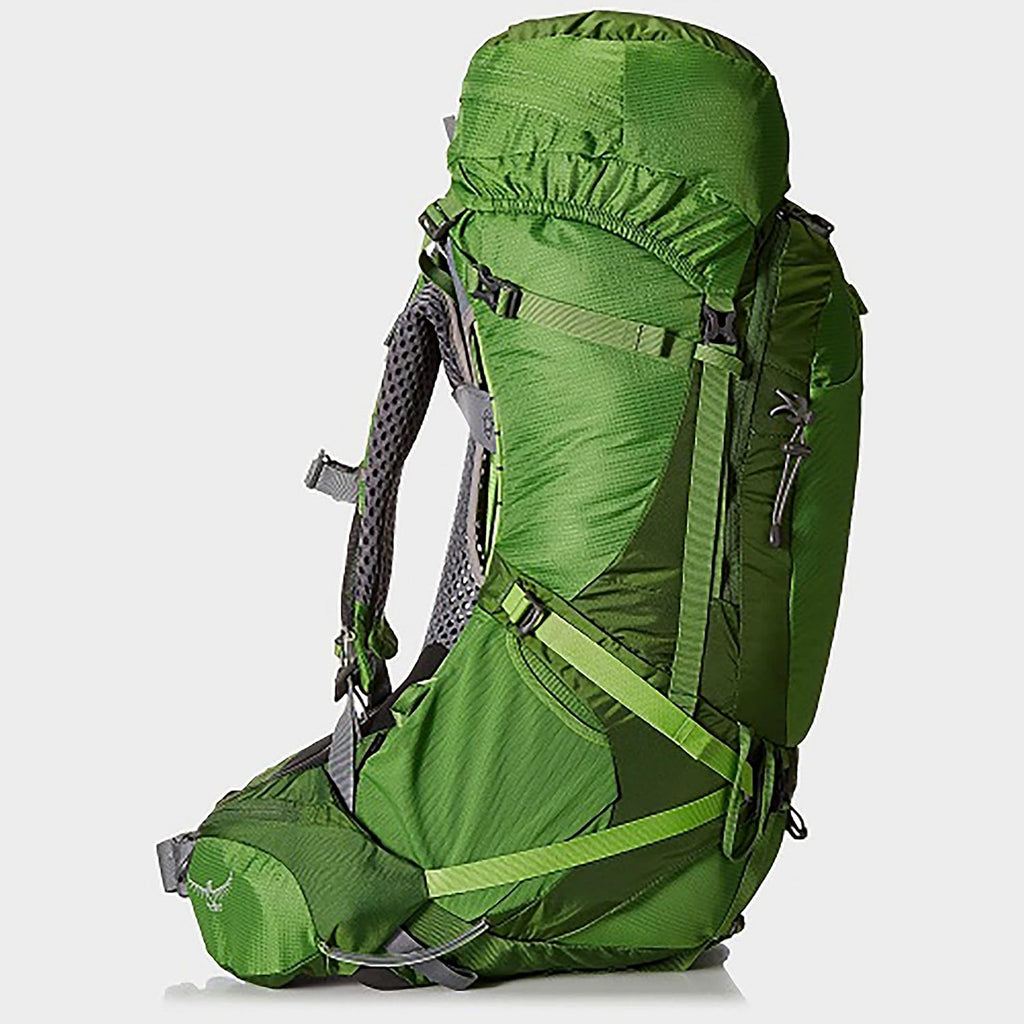Osprey Atmos AG 65L Men's Backpacking Backpack, Mythical Green, S/M