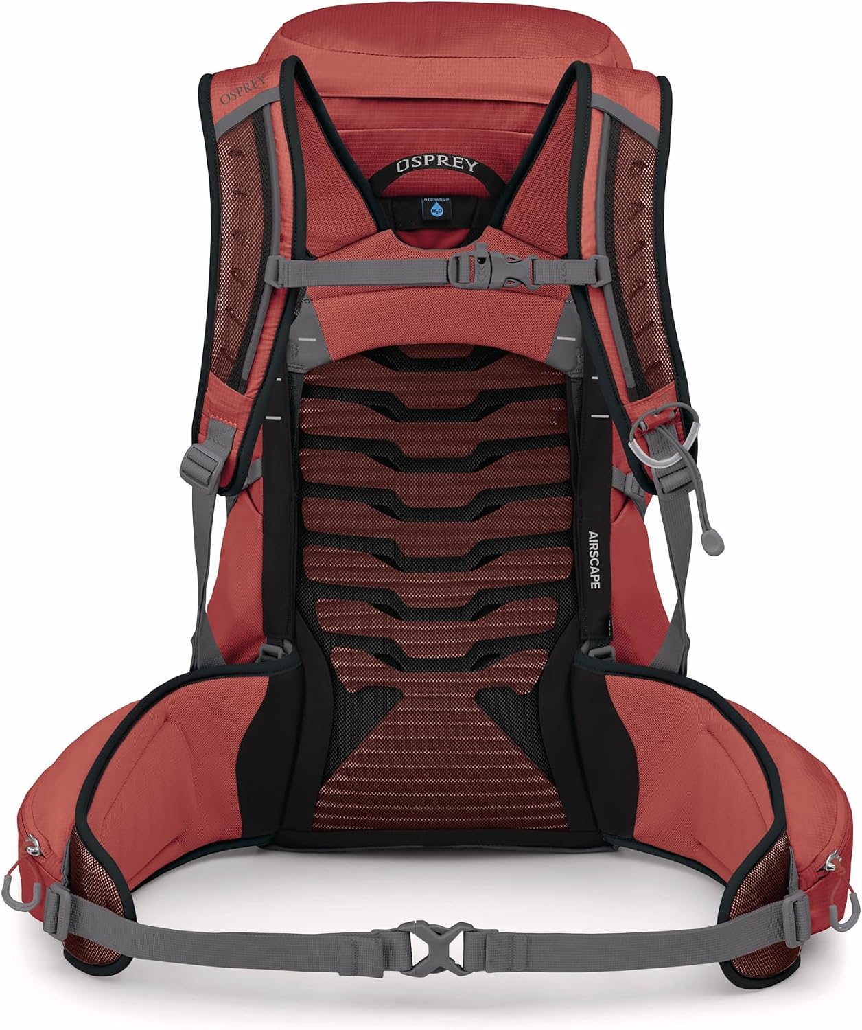 Osprey Tempest 33L Women's Lightweight Hiking Backpack - Daypack for Travel & Camping, Red Pampas/Coal Grey, Extended Fit