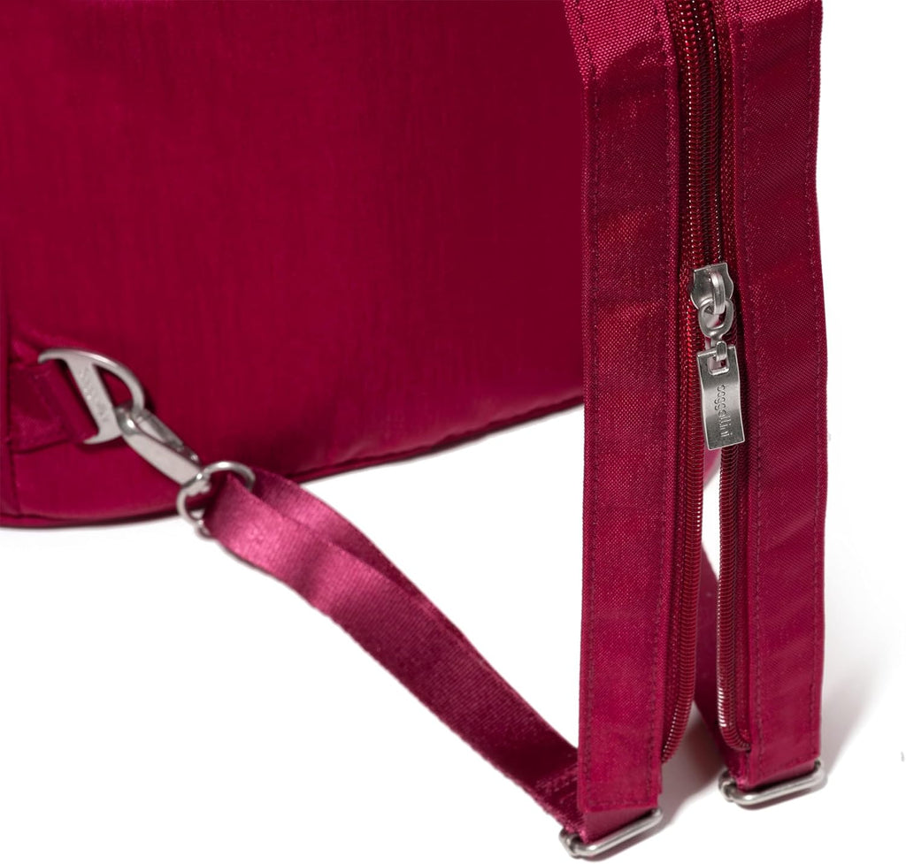 Baggallini Naples Convertible Backpack - Travel Sling Crossbody - 12' Nylon Handbag w/ RFID & Padded Tablet Sleeve