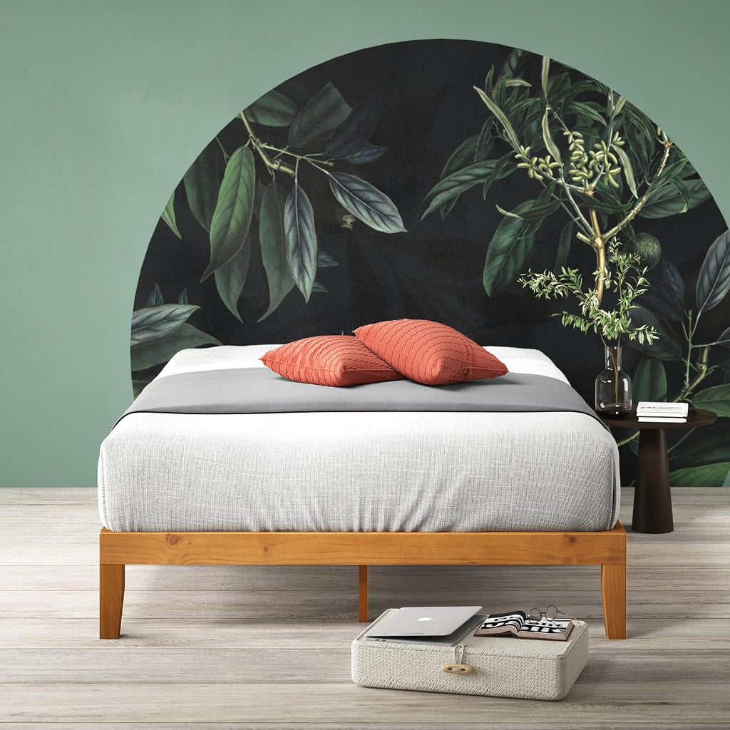 Zinus Alexia Wood Platform Bed Frame, Solid Wood Foundation, No Box Spring Needed, Wood Slat Support, Easy Assembly, Rustic Pine, Full