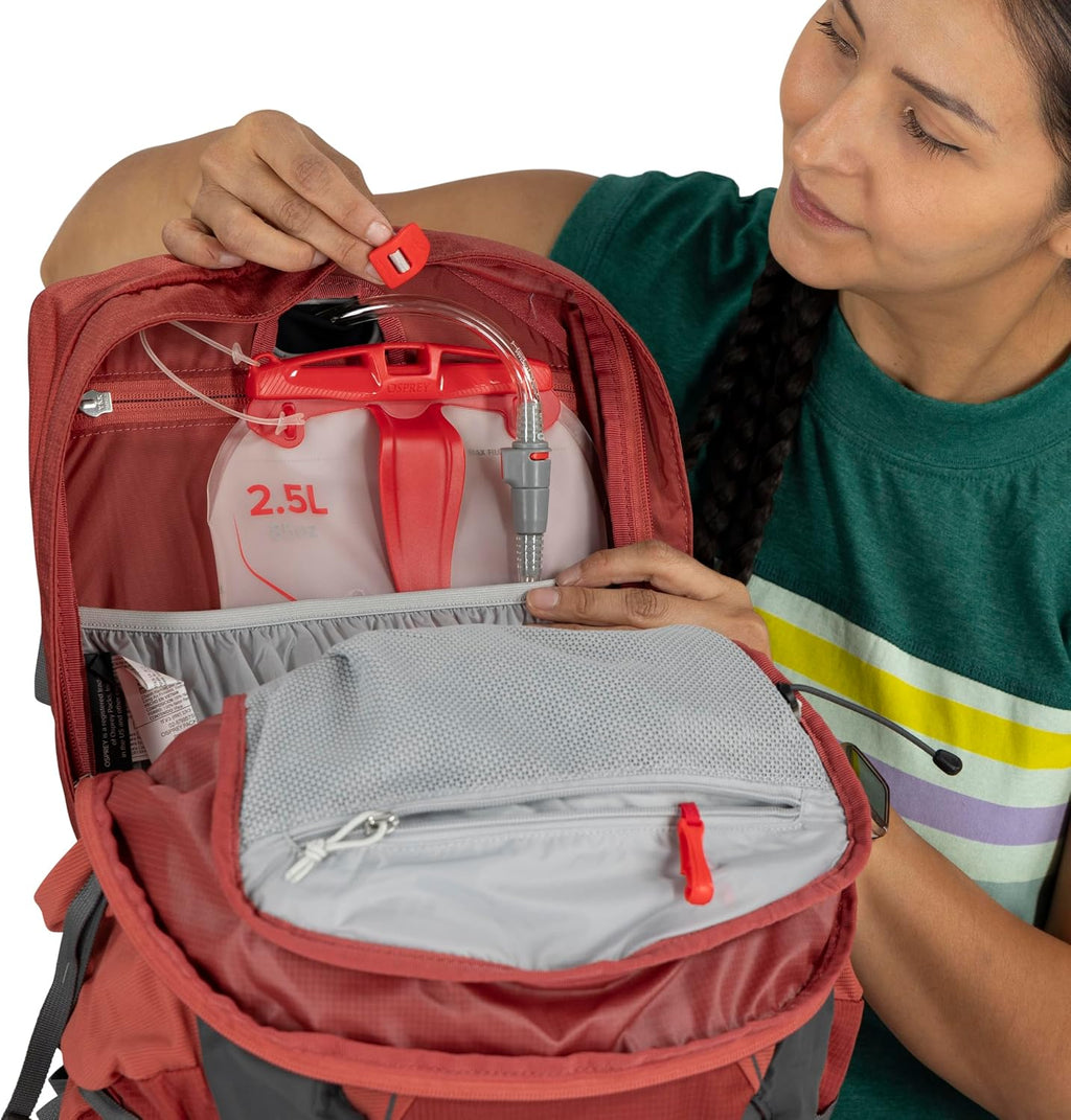 Osprey Tempest 22L Women's Lightweight Hiking Backpack - Small Daypack for Travel & Camping, Anchor/Blue Atlas