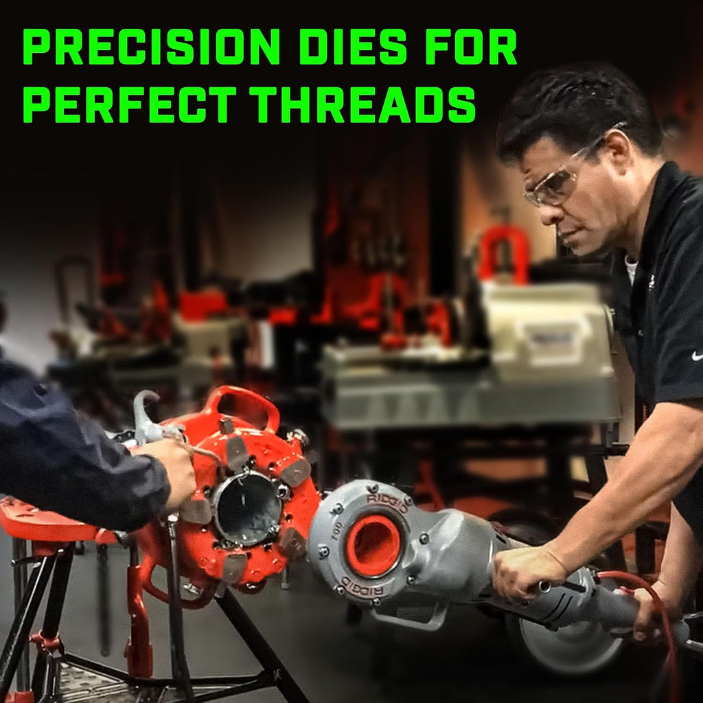 38120 RH Dies 2-1/2' - 4' fits Ridgid 141 Pipe Receding Geared Threader