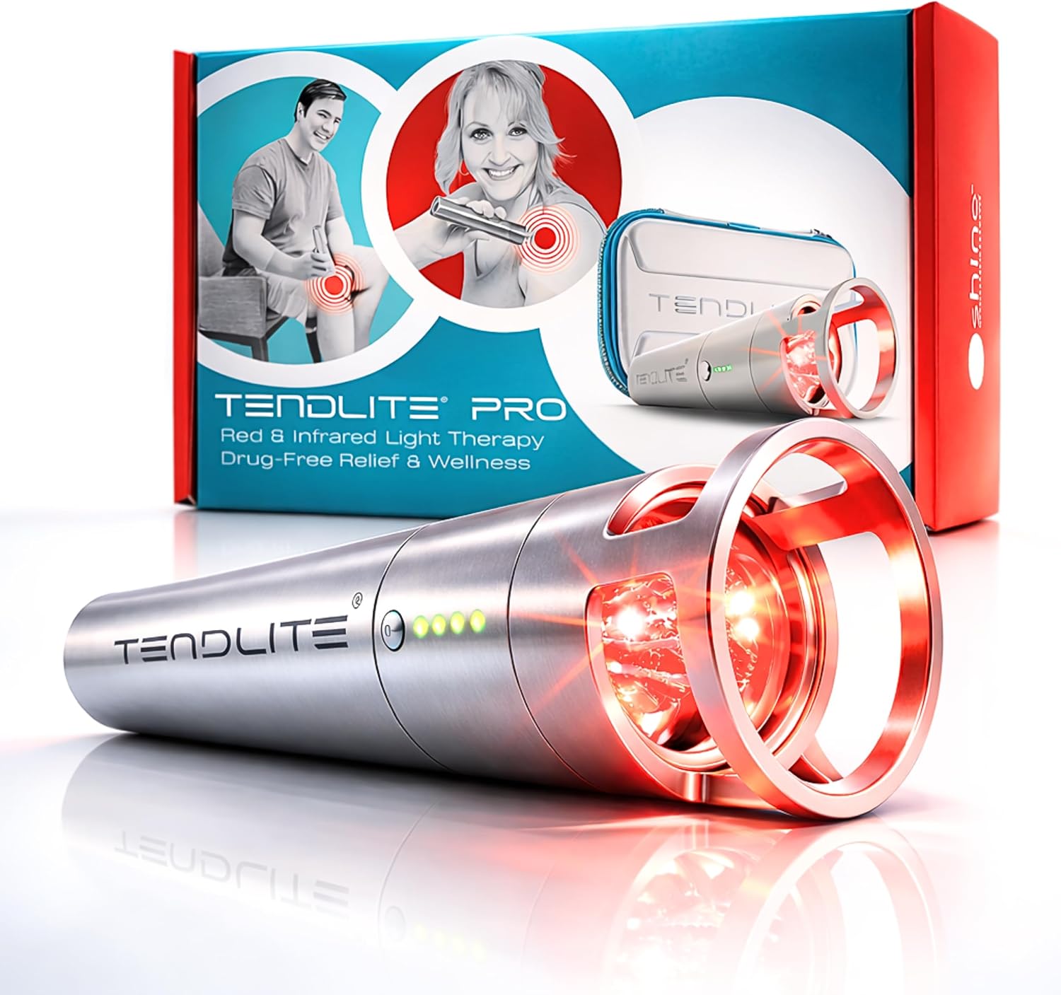 DEEP RED/NIR – Tendlite Pro – Deep Tissue Red & Near Infrared Light Therapy Device 660nm & 850nm for Arthritis, Joint Pain Relief & Muscle Recovery | Professional-Grade for Home Use