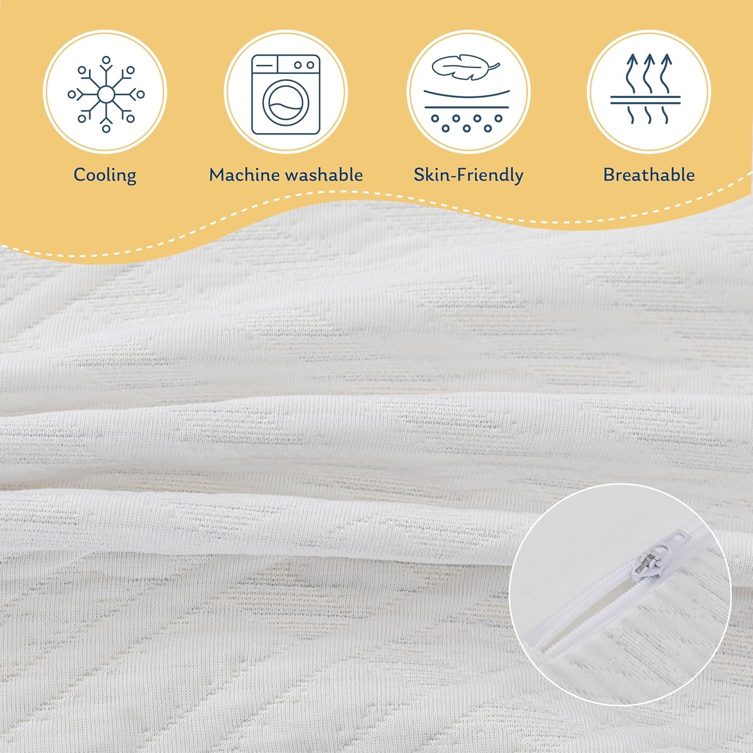 MLILY Kids Full Mattress, 6 Inch Green Tea Gel Cooling Memory Foam, Medium Firm, White