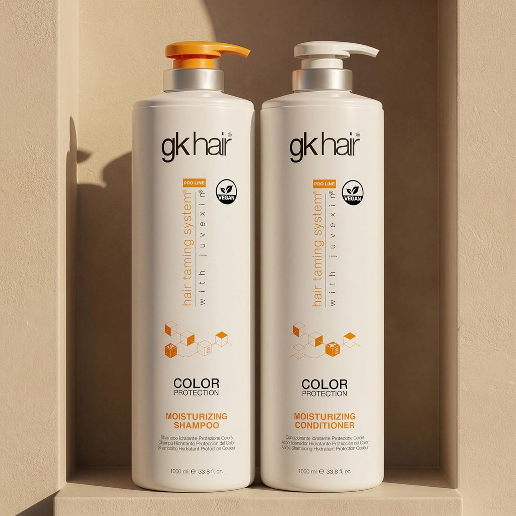 Moisturizing Shampoo and Conditioner Hydrate Set for Colored Treated Hair Keratin Treatment Cleansing Dry to Normal Sulfate Paraben Free All Hair Types for Men and Women By GK HAIR - (2 X 33.8 Oz)