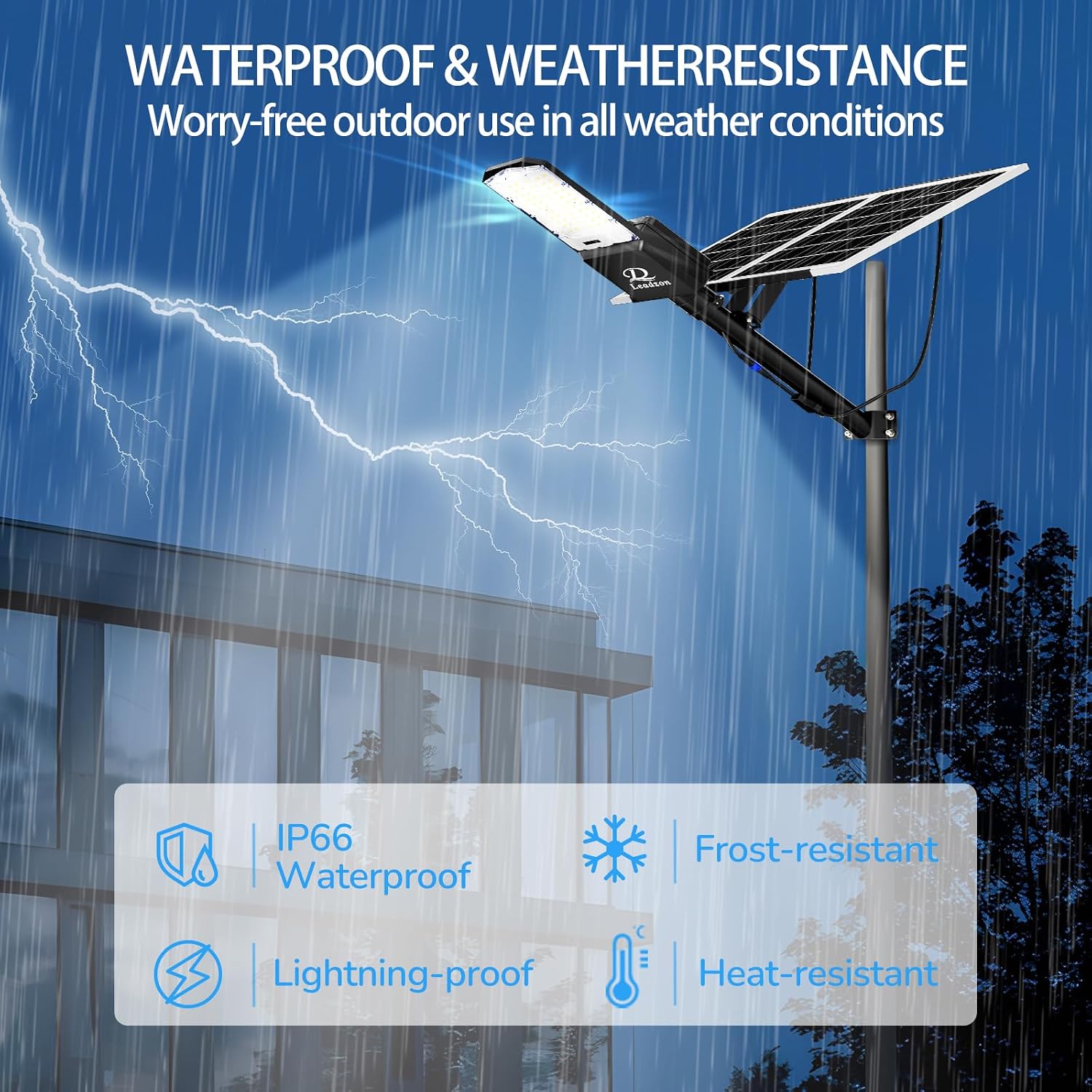 10800W Solar Street Light Outdoor Waterproof – 650,000LM Commercial Flood Light with Motion Sensor & Remote, Zero Electric Bill, IP67, for Parking Lot, Street, Court, Farm, Garage, Yard, Black