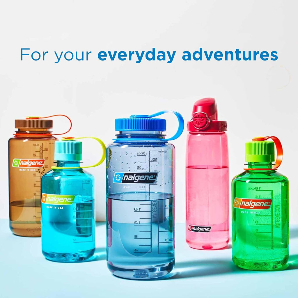 Nalgene 32 oz Wide Mouth Water Bottle | BPA-Free, Durable & Leak Proof, Lightweight Bottle for Hiking & Gym, Work & Travel