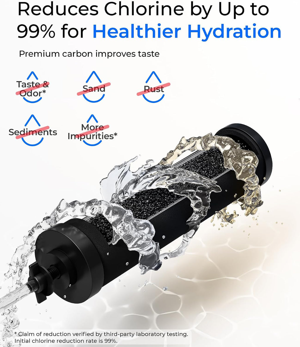 Waterdrop TK-A-S Gravity Water Filter System, NSF/ANSI 42&372 Standard, Reduces Lead and Chlorine, Stainless-Steel Water System with 2 Filters and Metal Spigot for Home, Emergencies, 2.25G