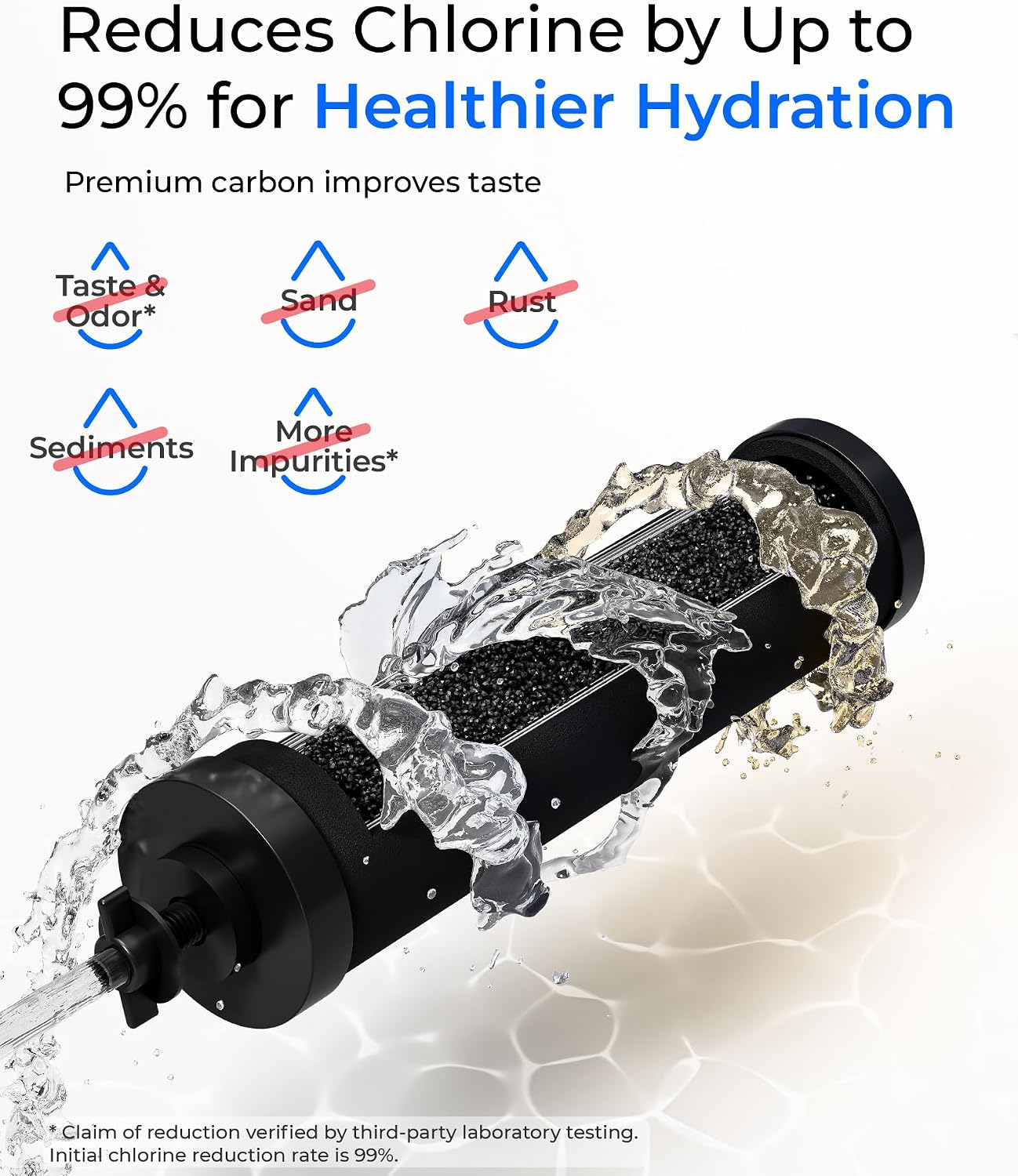 Waterdrop TK-A-S Gravity Water Filter System, NSF/ANSI 42&372 Standard, Reduces Lead and Chlorine, Stainless-Steel Water System with 2 Filters and Metal Spigot for Home, Emergencies, 2.25G