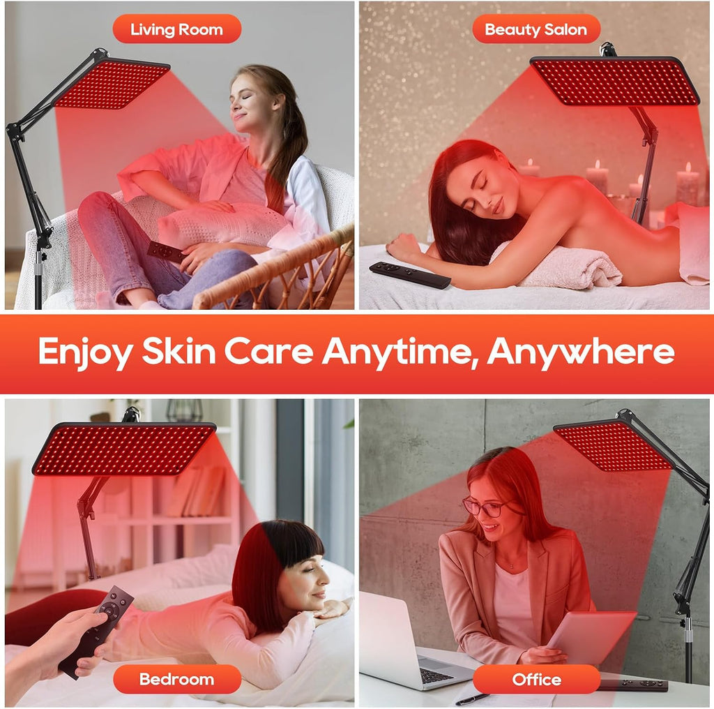 BEICHEN Red Light Therapy, Infrared Redlight-Therapy for Body and Face Lamp Device with Remote Control, Gift for Women Wife Mom Sister Girlfriend