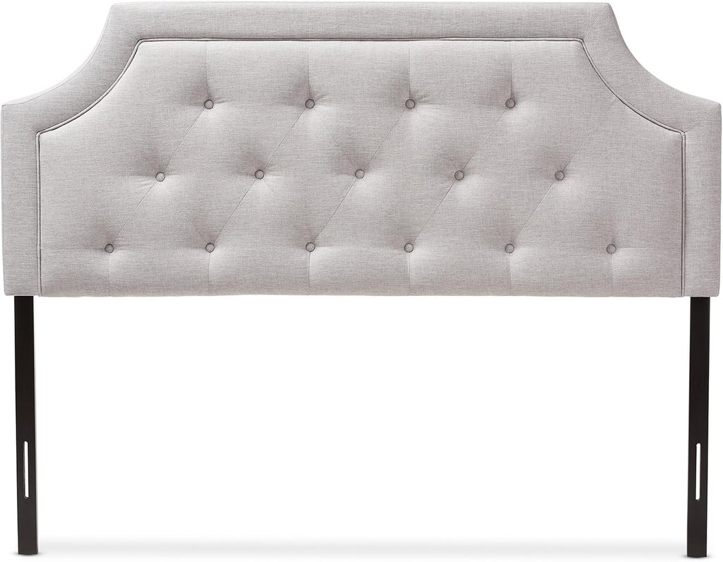Baxton Studio Josephine Modern and Contemporary Greyish Beige Fabric Full Size Headboard, Full, Greyish Beige