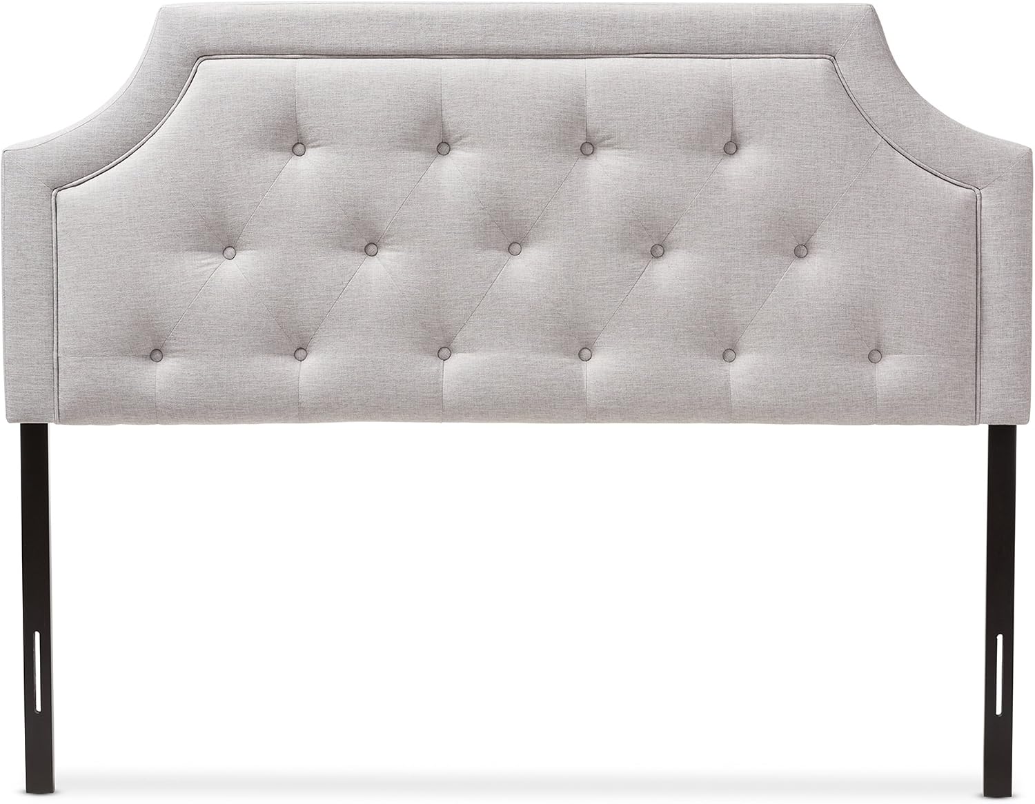 Baxton Studio Josephine Modern and Contemporary Greyish Beige Fabric Full Size Headboard, Full, Greyish Beige