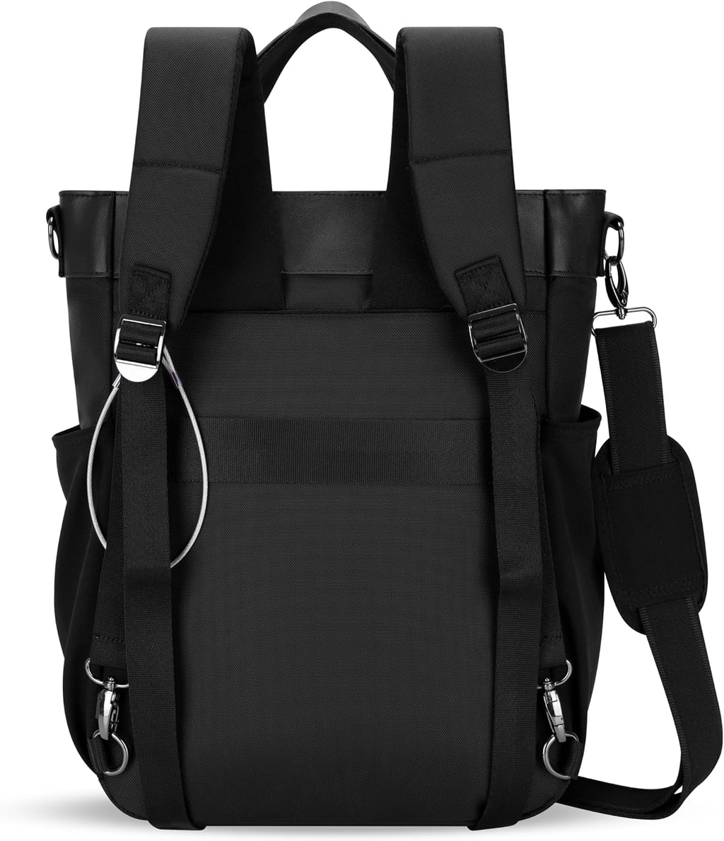 Sherpani Soleil, Anti Theft Convertible Backpack, 3 in 1 Tote, Crossbody Purse, 18L Travel Bag, Fits 13' Laptop (Straw Pro)