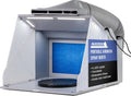 Master Airbrush Portable Airbrush Spray Booth Kit with Dual Exhaust Fans, 4 LED Lights, Turntable & Extension Hose, 16'x18'x13' Hobby Airbrush Booth for Painting, Models, Arts, Crafts, Cakes