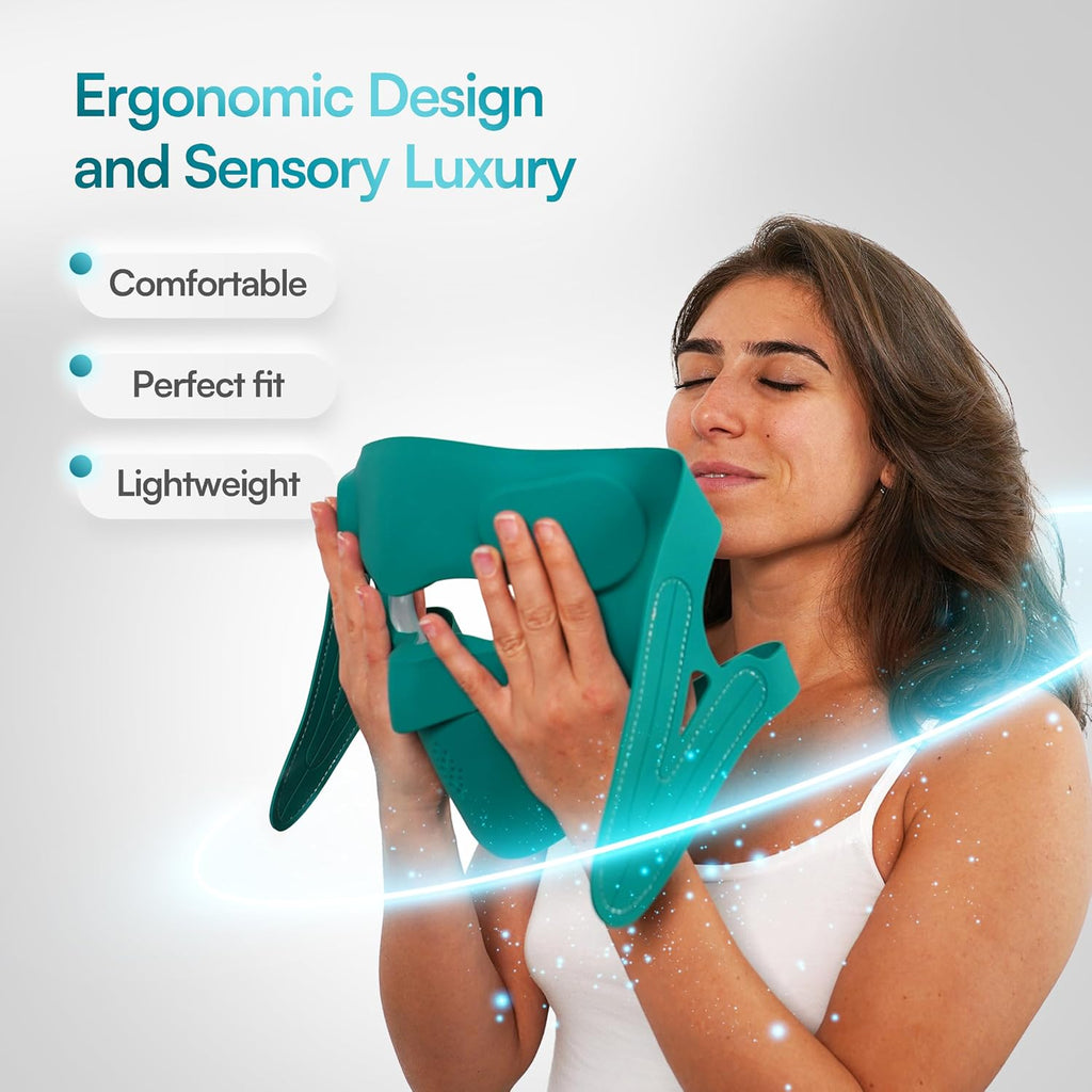 Red Light Therapy for Face, Wireless LED Face Mask Light Therapy, 9 Modes, 850nm NIR & 630nm Red, 2500mAh Rechargeable, 3D Facial Fit, At-Home Skin Care
