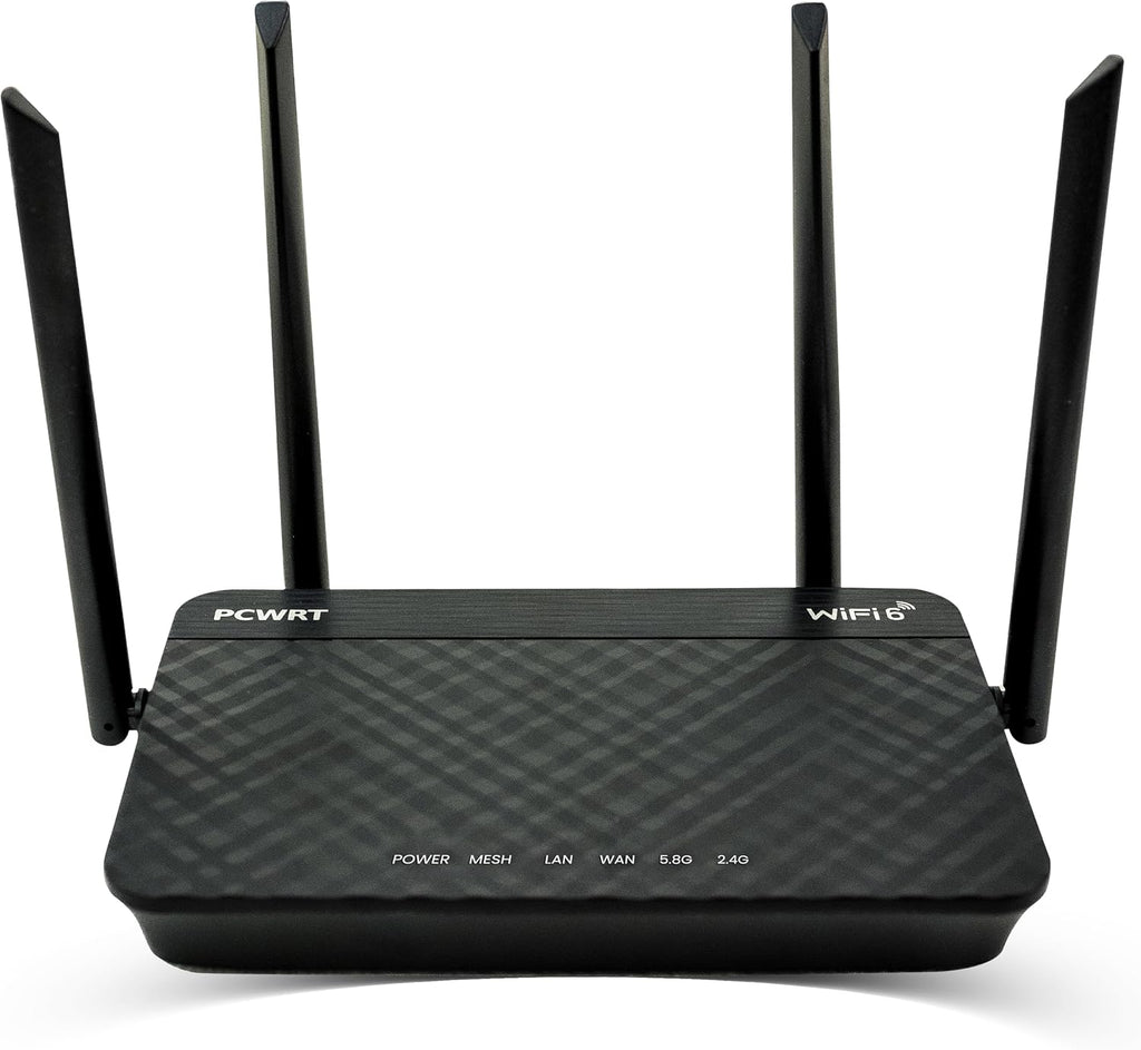 PW-AX1800 WiFi 6 Dual-Band Router with VLAN Support, OpenVPN/WireGuard/IPsec VPN Client/Server - Compatible with ExpressVPN/SurfShark etc., Parental Controls, Ad Blocking, Gigabit Ethernet