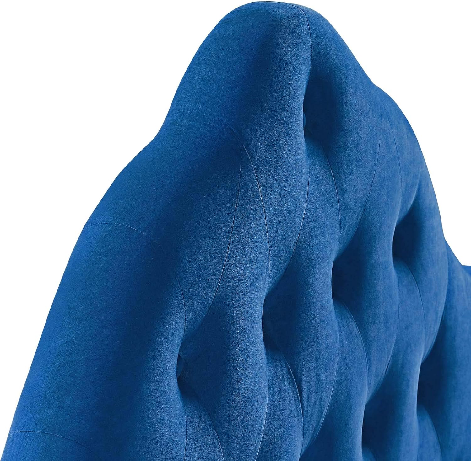 Modway Sovereign Queen Diamond Tufted Performance Velvet Headboard, Navy