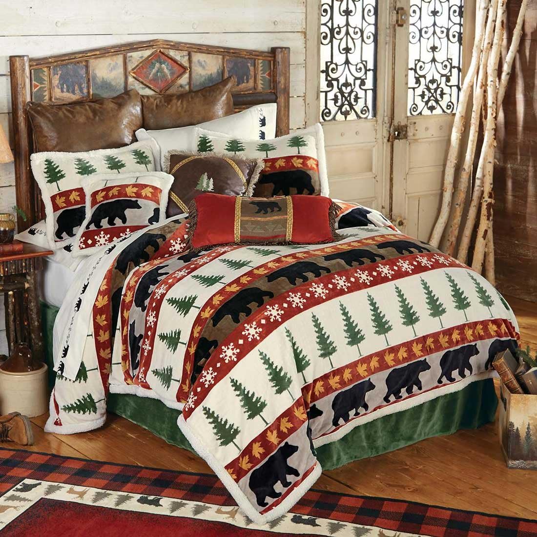 BLACK FOREST DECOR Bear Valley Bed Set - Queen