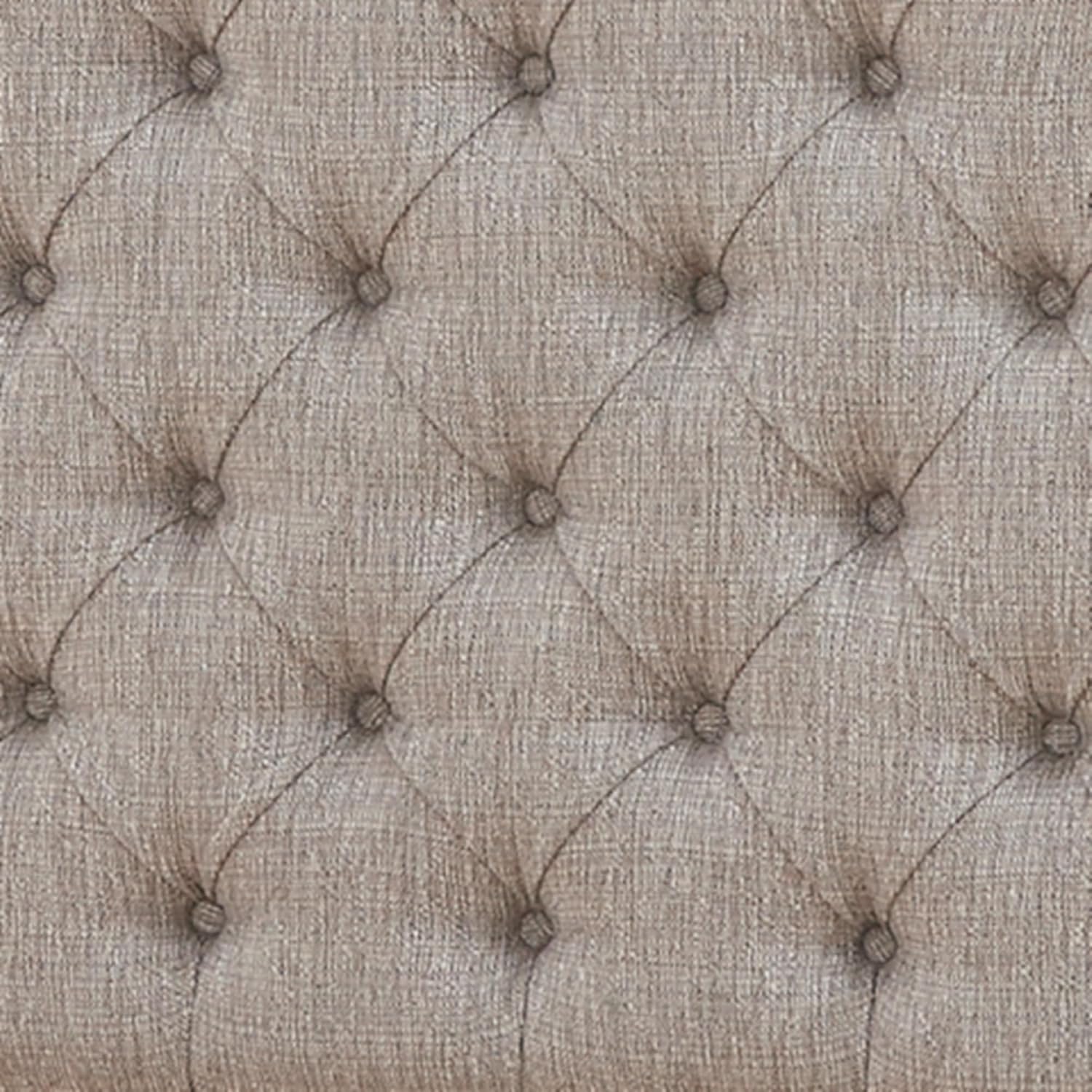 Signature Design by Ashley Realyn Traditional Upholstered Tufted Twin Platform Daybed with 1 Large Drawer, Foundation or Box Spring Not Needed, White & Beige