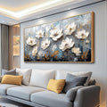 JUDASJART Large Canvas Prints Painting Wall Decor For Living Room Wall Art For Bedroom Office Decoration Vintage Flowers Artworks Abstract Pictures Modern Aesthetics Wood Framed Home Decor