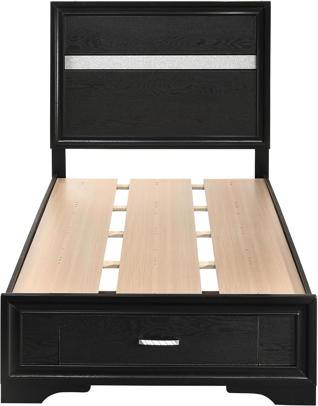 GOWE Urbana Black Twin Storage Panel Bed
