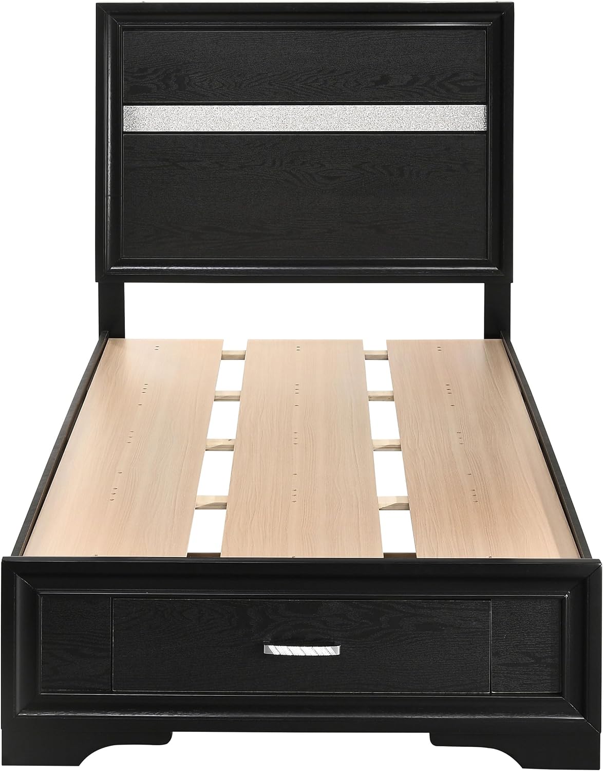 GOWE Urbana Black Twin Storage Panel Bed