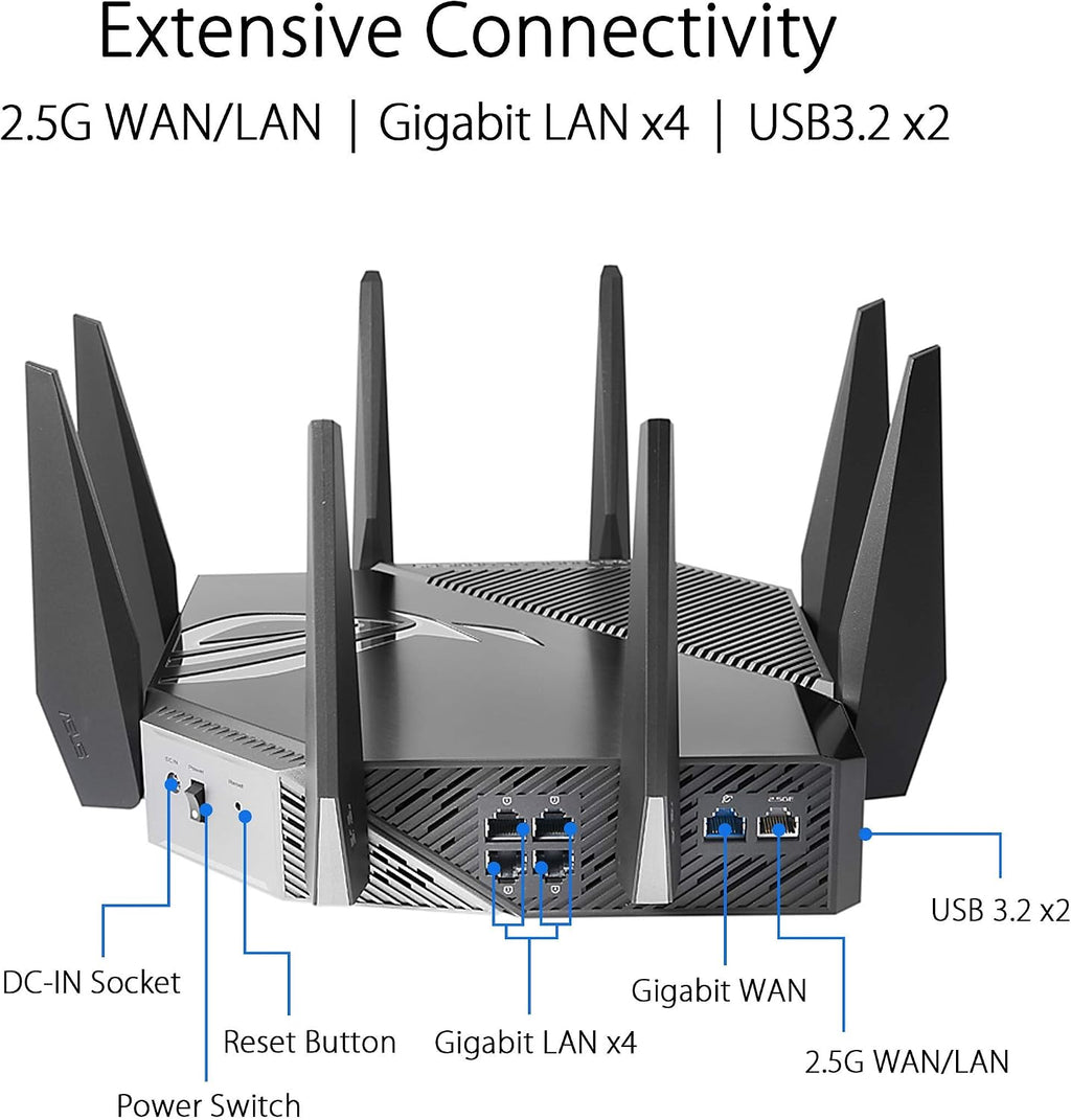 ASUS GT-AXE11000 Router (Renewed)