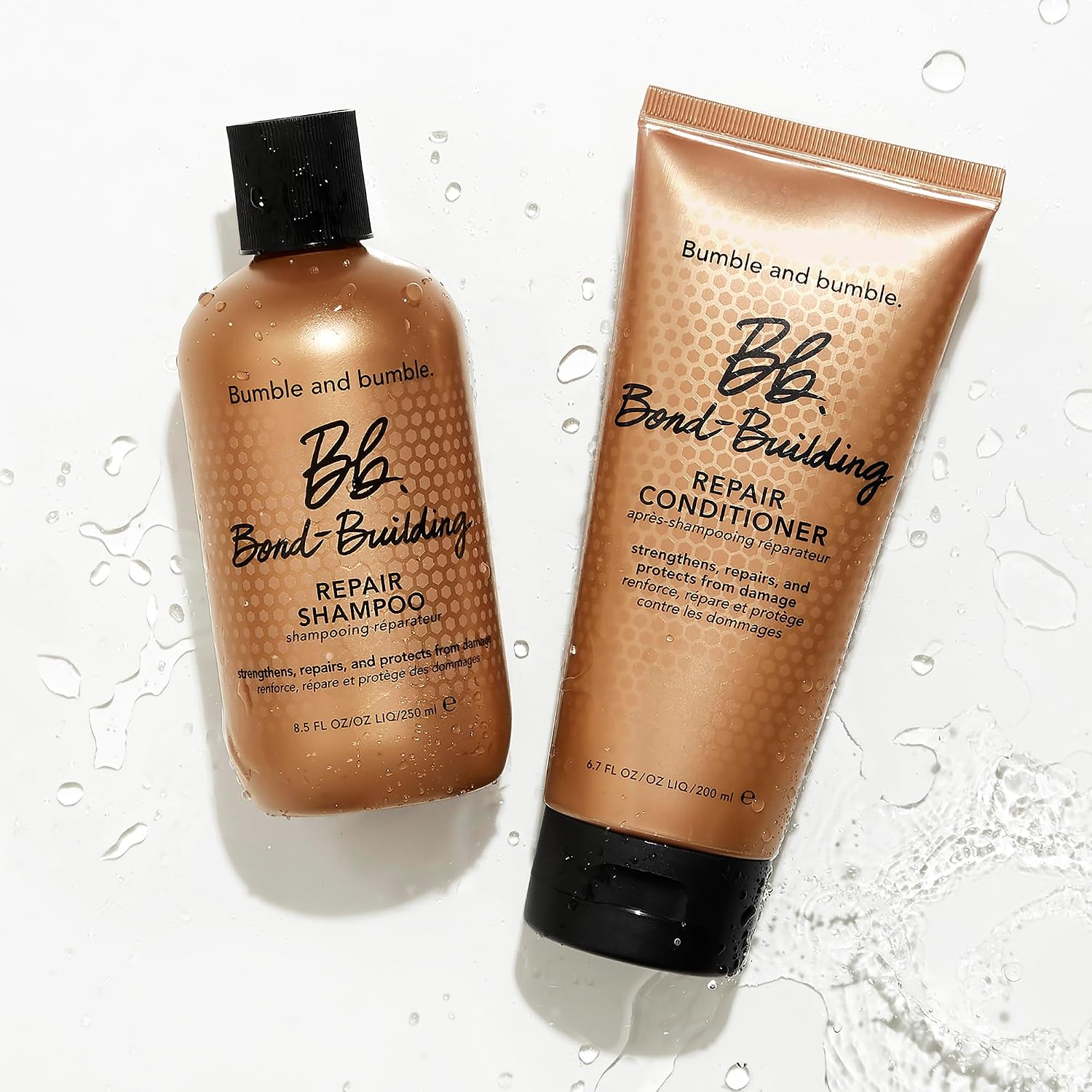 Bumble and bumble. Bond-Building Hair Repair Shampoo | Strengthens and Prevents Breakage| Smooths Frizz, Adds Shine | For Damaged Curly, Wavy, Straight Hair Types