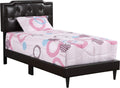 Glory Furniture Deb Upholstered Bed, Twin, Cappuccino