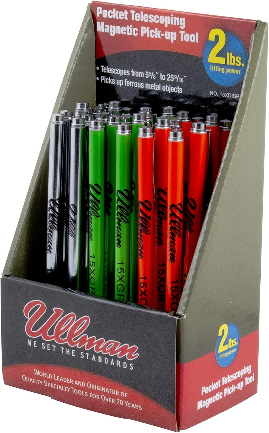 ULLMAN Devices Corp - MULTICOLOR POCKET MAGNETIC PICK UP TOOL DISPLAY