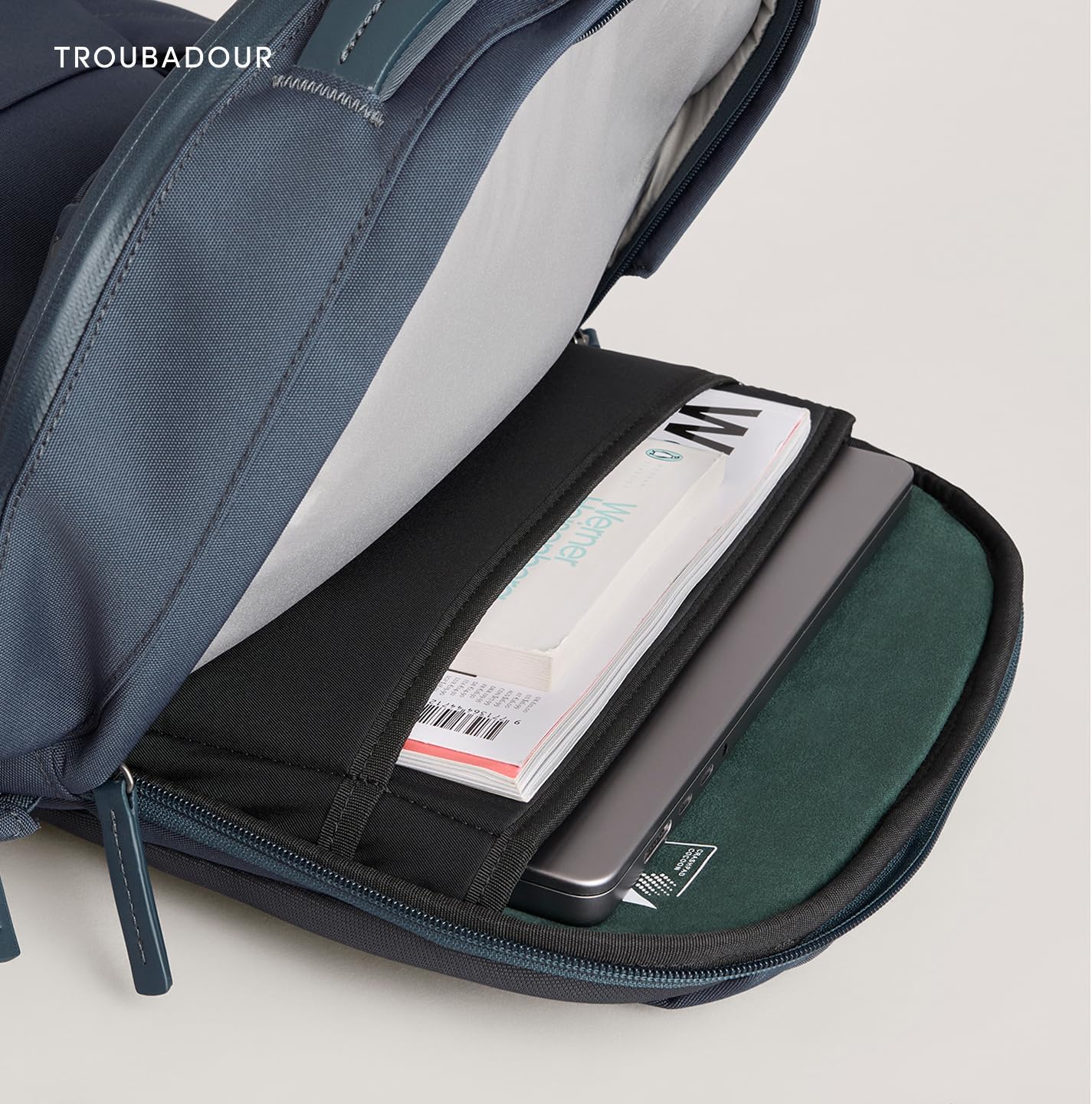 Troubadour Apex 4.0-22L Premium Laptop Backpack - Ergonomic & Water Resistant - Designed for Work and Travel - Basalt